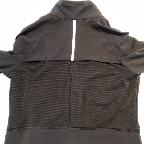 Adidas Golf Pure Motion Long Sleeve Zip-Up + Snap Closure Jacket in Black Sz M - Picture 10 of 15